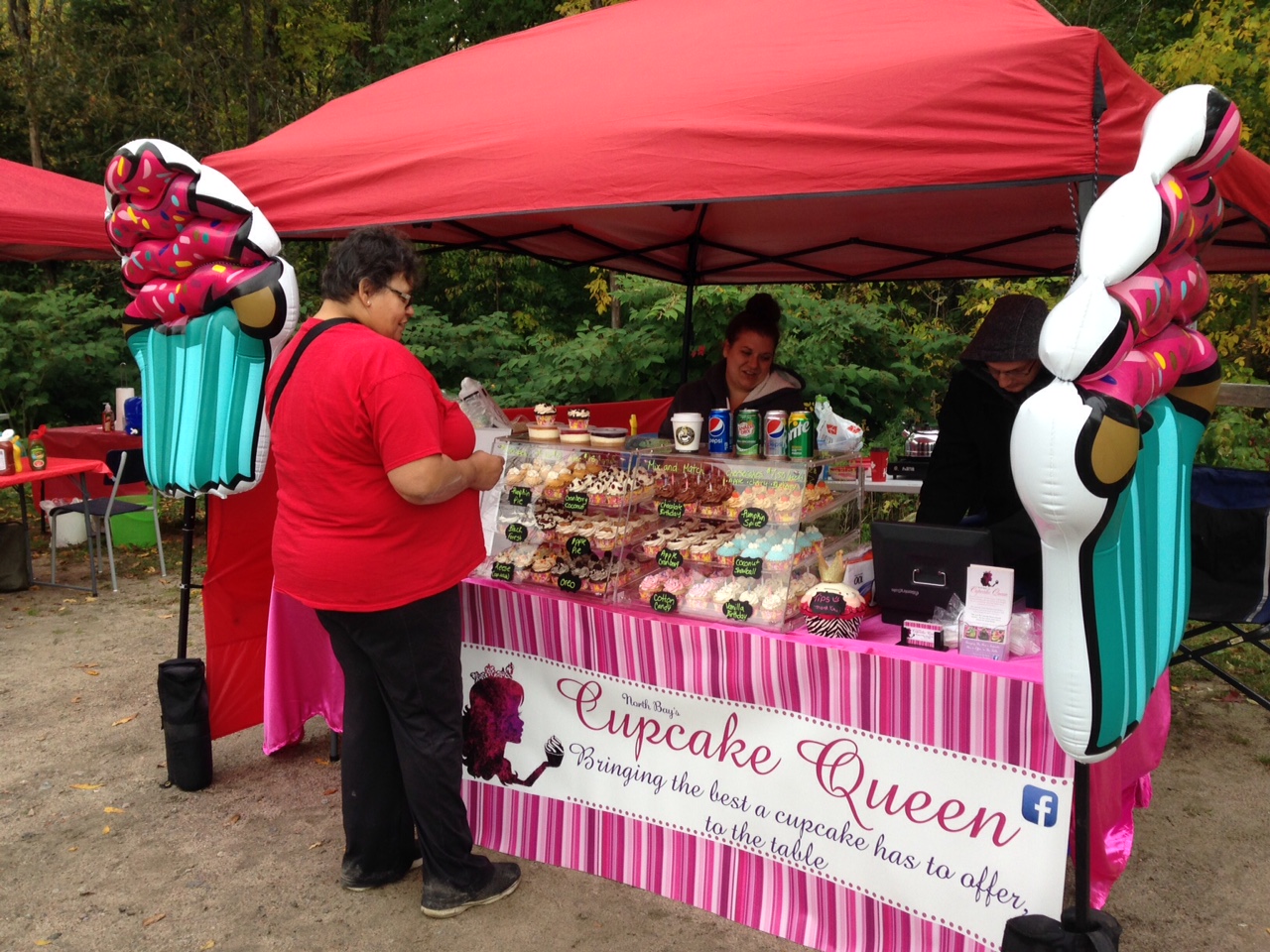 North Bay's Cupcake Queen was one of the vendors at Cranberry Day in Callander.
